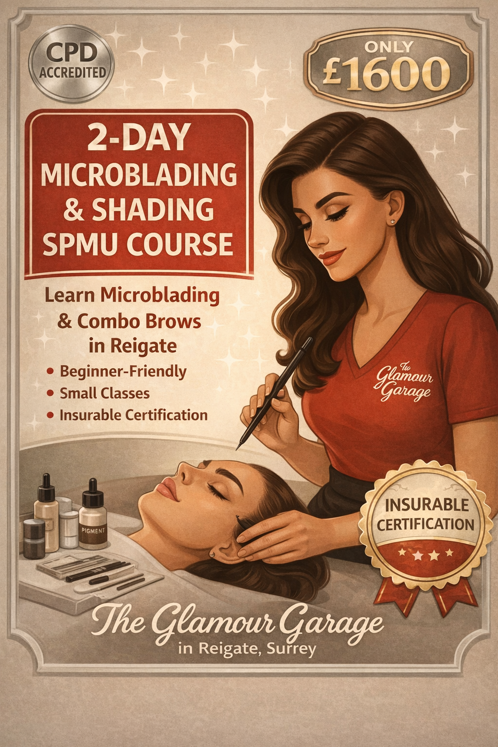 Microblading and Shading SPMU Combo Course 2 Day Course In Salon