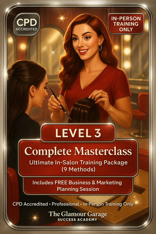 Level 3 - Hair Extensions Course - Master Extensionist Complete Package + Business Pack